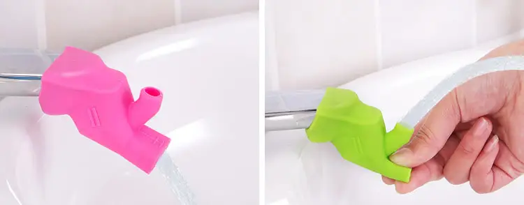 Elastic Silicone Faucet Extender Children Hand Washing Water 6