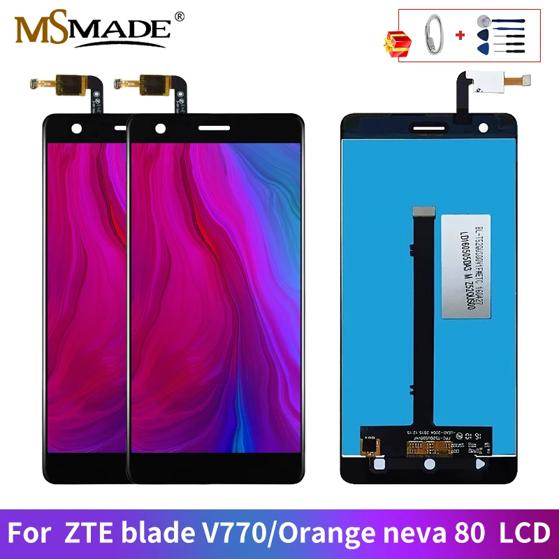 

HD V770 LCD For ZTE Blade V770 LCD Touch Screen Digitize Display Replacement Parts With Frame For Orange Neva 80 Display