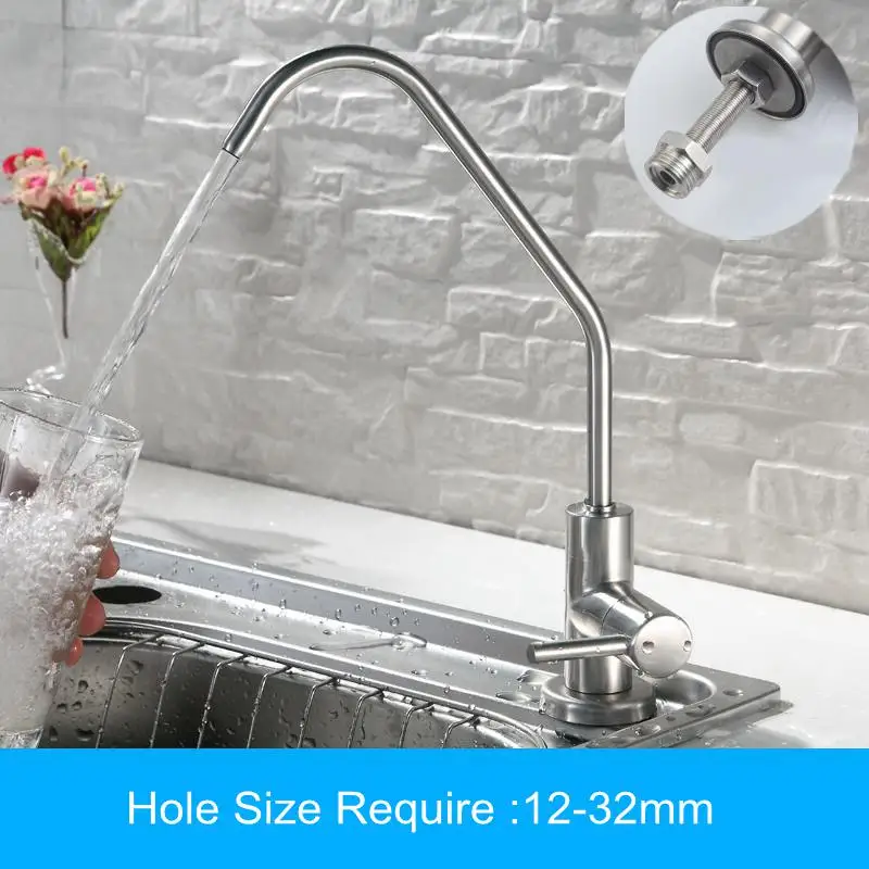 Vidric Drinking Water Filter Faucets Upgraded Dispense Drinking Water Faucet Brushed Nickel Stainless Steel ELS419 - Цвет: Type C