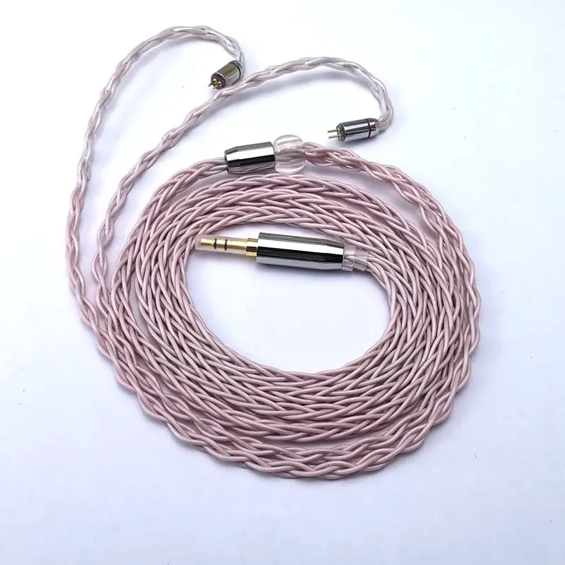 Fone de Ouvido Pérola em pó Exterior para Zs10 Núcleos Único Cristal Cobre Cabo Atualização Mmcx 0.78mm Pvc Plástico Pele Pro Zsn As16 8 - Image 3