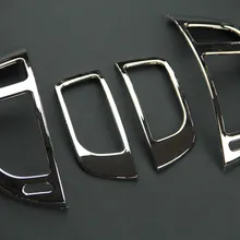 4 шт. Подходит Для Киа церато Форте хромированное боковое вентиляционное отверстие приборной панели Крышка отделка ободок литья аксессуары 2008-2013