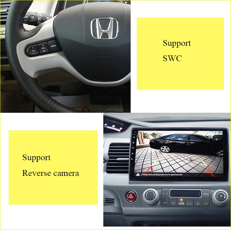 Android 9,0 автомобильный dvd для Honda Civic 2007 2008 2009 2010 2011 wifi+ BT Octa Core+ DSP+ Carplay+ 32G rom+ 4G ram+ ips экран+ RDS