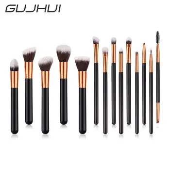 

14Pcs Wooden Handle Foundation Powder Eyeshadow Blusher Women Makeup Brushes Set