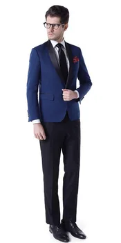 

2020 Suit Men Classic Slim Fit Wedding Groom Tuxedos Groomsmen One Button Best Man Suit Plus Size 2 Pieces (Jacket+Pants)
