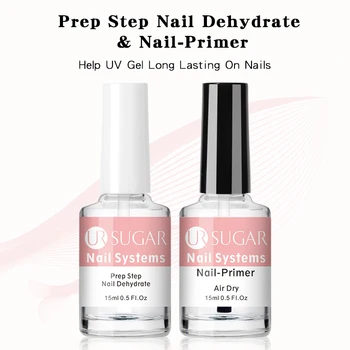 

UR SUGAR 15ml Nail- Primers Prep Dehydrator Matte Top Coat UV Gel Nail Polish Long Lasting Strong Adhesion Nail Art Tool