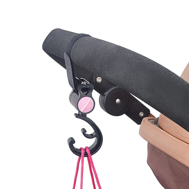 

New Home Universal Stroller Hook 360 Degree Rotatable Trolley Hanger for Bags Diaper Bags