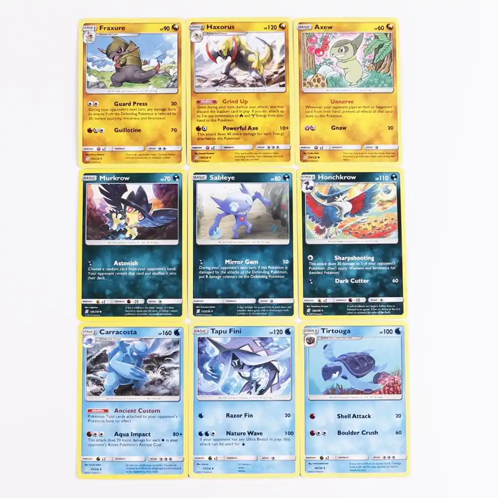 42pcs Box Pokemon Tcg Sun Moon Cosmic Eclipse Metal Box Collectible Trading Card Set Toys Game Collection Cards Aliexpress