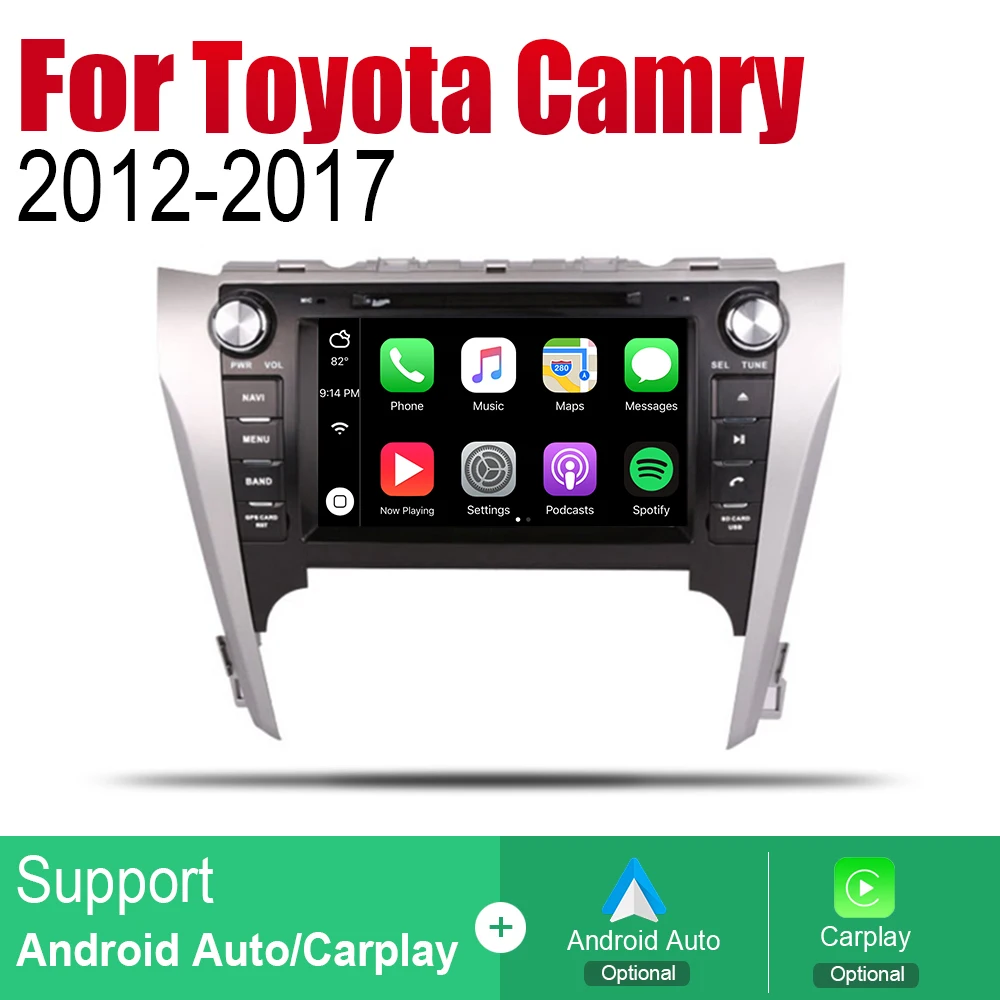 Best ZaiXi Android Car DVD GPS Navi for Toyota Camry 2012~2017 player Navigation WiFi Bluetooth Mulitmedia system audio stereo EQ 3