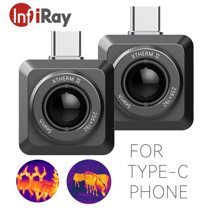 Термокамера InfiRay для телефона Инфракрасный Тепловизор Android Type C USB Micro Seek