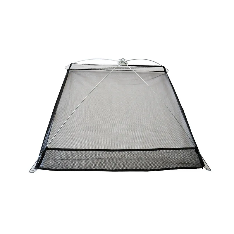 

4-Angle Holder 1 * 1m Contraction Fixed Fishnet Lobster Traps Pocket Outdoor Angling Fishnet Meshes Shrimp Cage Folding Fishing