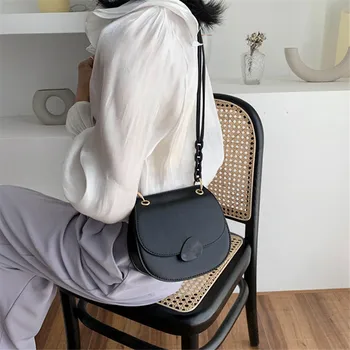 

Brand original design bag for women Joker Bag 2020 New Fashion Texture Shoulder Messenger Bag Summer Saddle Bag