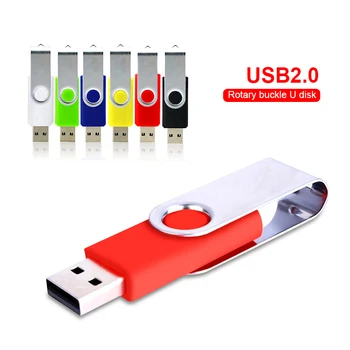 Unidad flash USB con rotación de 128gb, 2,0, 32GB, 16GB, 8GB, 4GB, 64gb, 256 gb