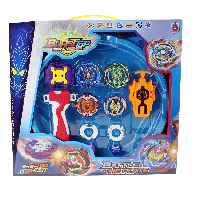 Оригинальная коробка Beyblades Burst для продажи Металл Fusion 4D BB9 с пусковой установкой и ареной спиннингом Набор детских игровых игрушек AA