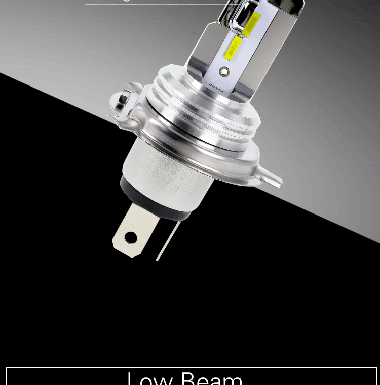 Чип CSP лампы H4 9003 18 Вт светодиодные лампы для фар мотоцикла Led 12V~ 48V Автомобильная передняя фара светодиодная фара 12SMD 1750LM 6000K