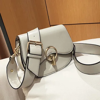 

Vintage small bag woman 2020 new fashion wide shoulder strap slant bag ladies Korean version of the fashion small square bag