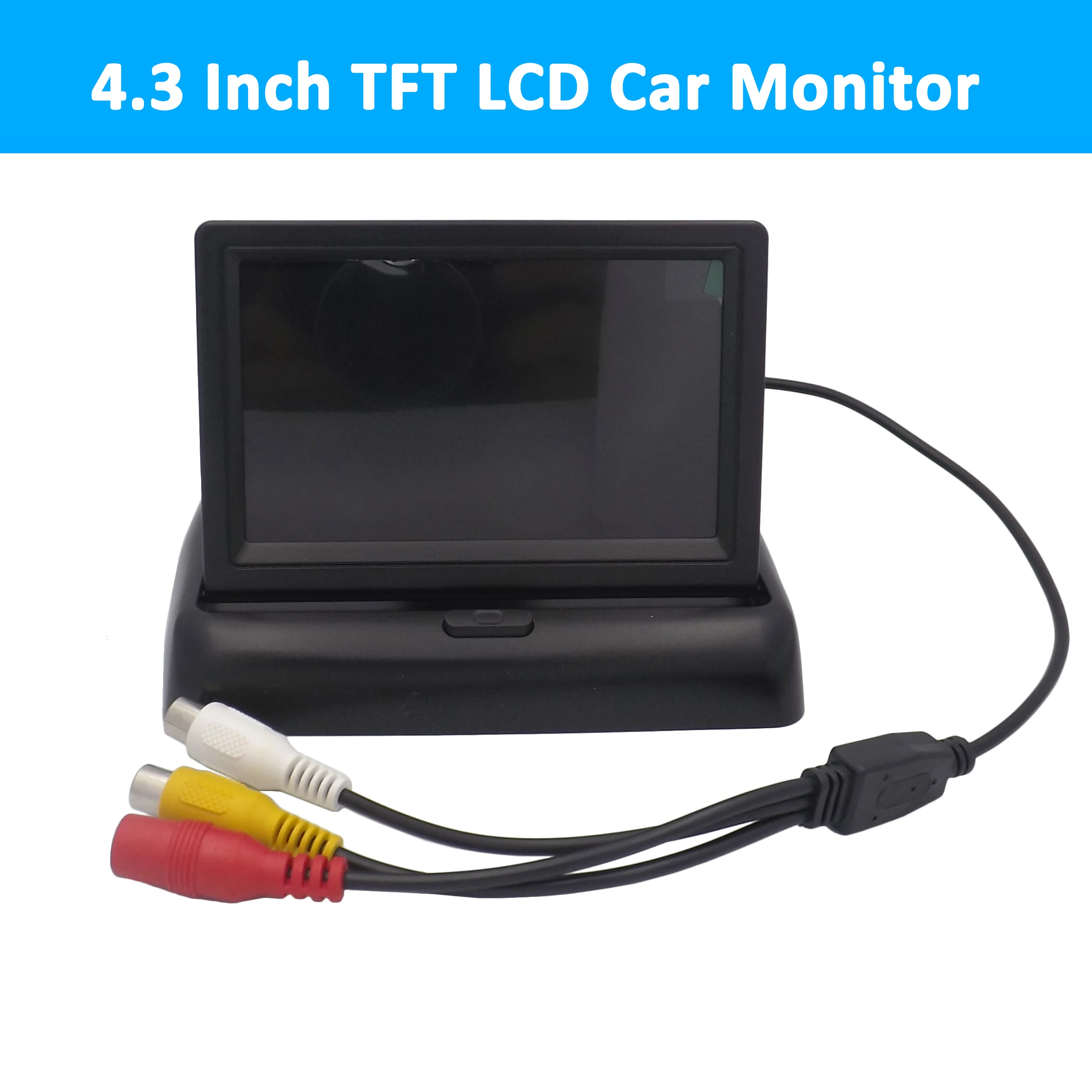4,3 дюймов складной автомобильный монитор TFT lcd дисплей камера s камера заднего вида парковочная система для автомобиля заднего вида NTSC PAL