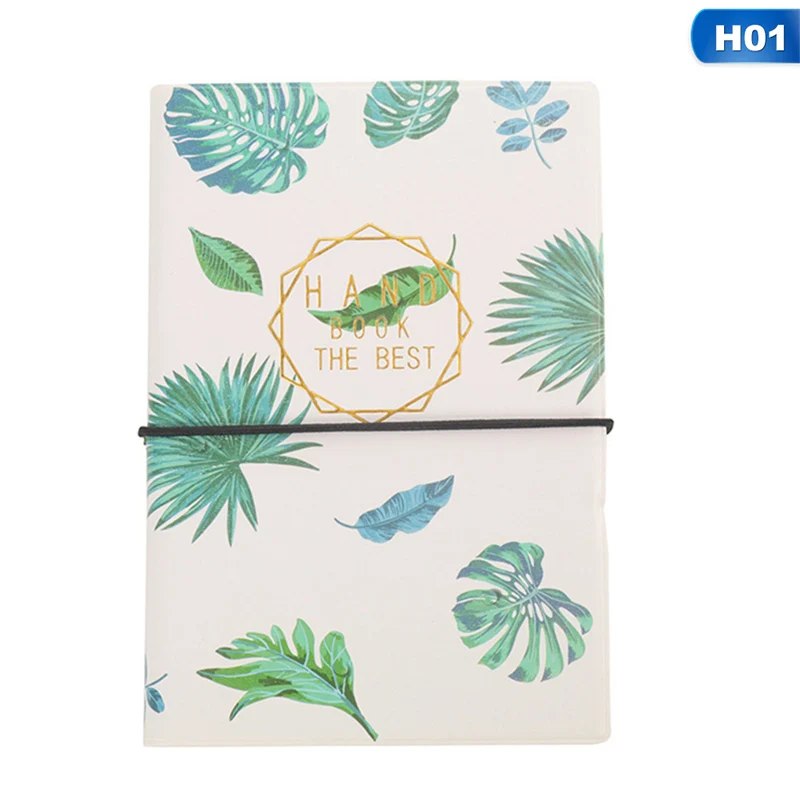 Fashion Simple Notebook Strap Notepad Kawaii Square Grid Blank Page Magazine Student Daily Plan Gift