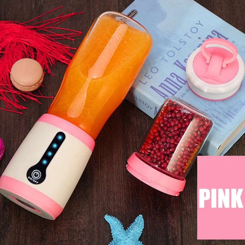 Multifunction 2-in-1 Electric Juice Maker Mini Portable Cup Juicer Blender Grinding Machine Home Kitchen Tool