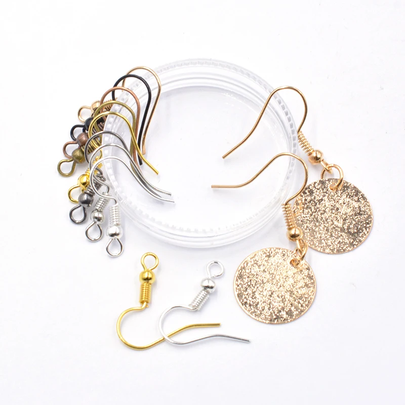 100pcs/lot 8 color Earring Findings Earrings Clasps Hooks Fittings DIY for DIY Jewelry Making Supplies Accessories