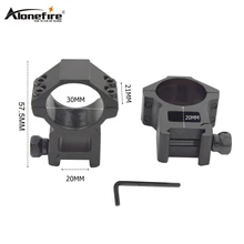 Alonefire M-20 тактический 30 мм кольцо Крепление высокий профиль интегральный прицел Вивер Пикатинни 21 мм рельсы для охоты аксессуары