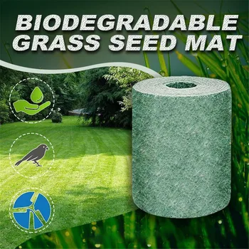 

Biodegradable Grass Seed Mat 20cmx300cm Seed Starter Mat Ecological Blanket Environment friendly High Quality Dropshipping