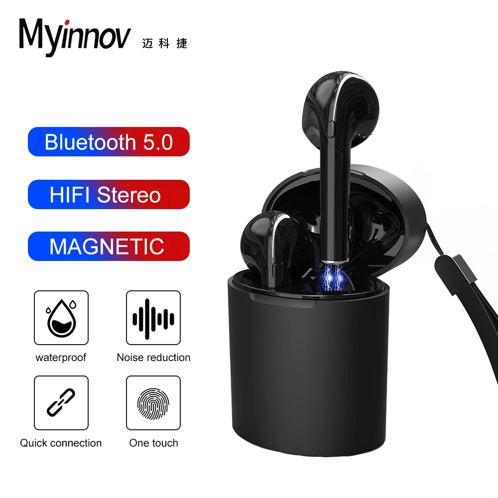 Бесплатная доставка Myinnov Bluetooth X10 V5.0 наушники беспроводные с микрофоном