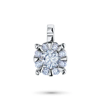 

Pendant in white gold with diamonds