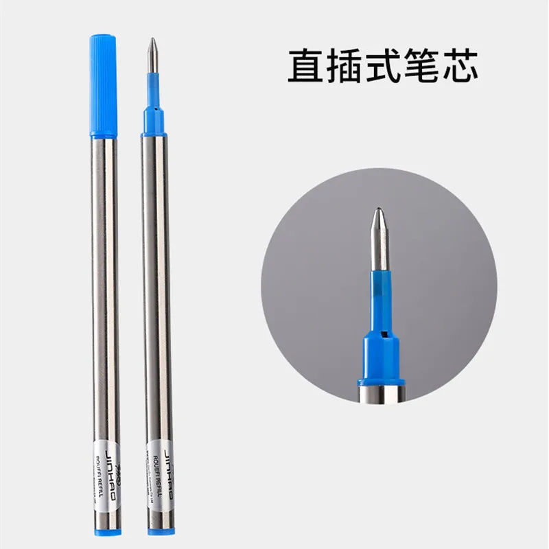 10PCS Set Ballpoint Pen Refill JINHAO Standard Black and Blue Ink Rollerball Pen Refill 0.5MM 0.7MM Office School Accessories 4