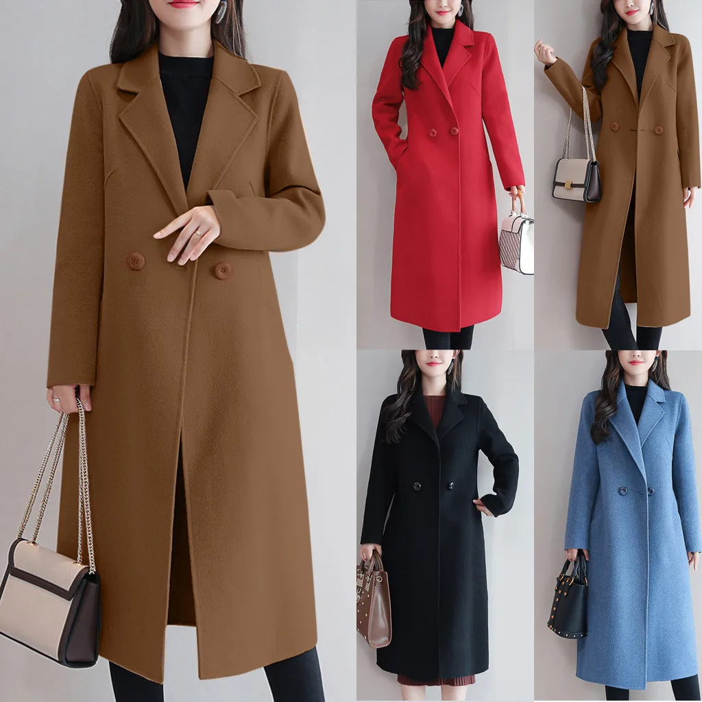 

Casual куртка женская Button Coat Jackets Women Elegant Long Sleeve Work Office Fashion Jackets Veste Femme coats and jackets