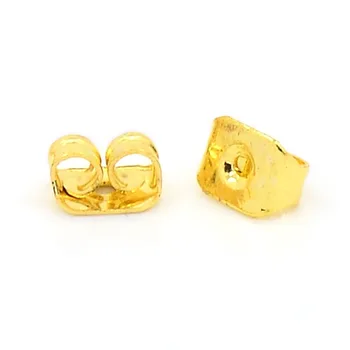 

Iron Ear Nuts,Nickel Free,Golden,about 6mm long,3.5mm wide,2.5mm high,hole:0.7~1.0mm