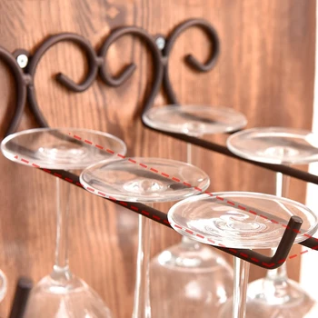 

1pcs Home Cabinet Red Wine Glass Cup Holder Household Creative Wine Cabinet Upside down Cup Holder European Style Goblet Rack