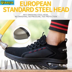 Chaussures de sécurité pour hommes, baskets de travail en acier, à la mode, 2021 