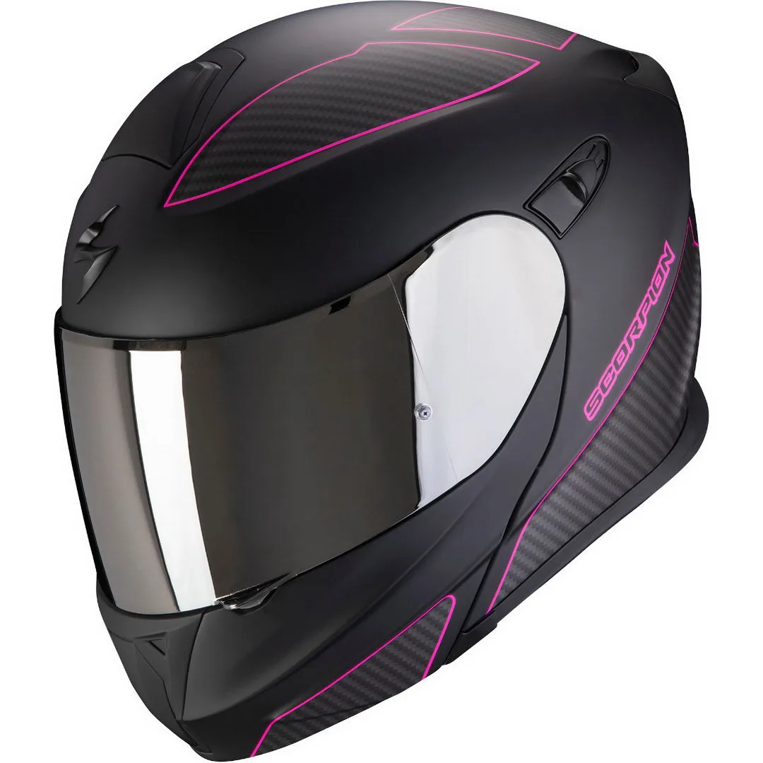 Шлем Модуляр Scorpion EXO 920 Fluks Черно Розовый|Helm| - AliExpress
