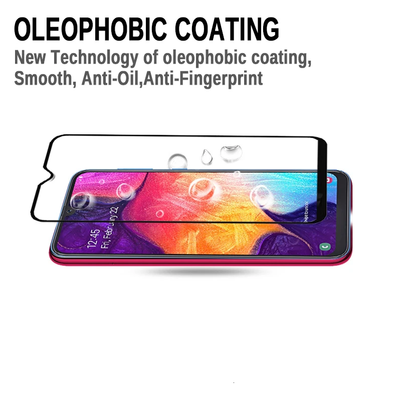 1000 шт полностью проклеенное закаленное стекло с полным покрытием для samsung Galaxy M40 M30 M20 M10 S10e S7 Note5 Защитная пленка для экрана