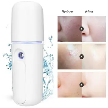 

20ml Mini Nano Cold Sprayer USB Portable Face Moisturizing Hydrating Spray Skin Tag Removal Reduce Pores Facial Mist Sprayer