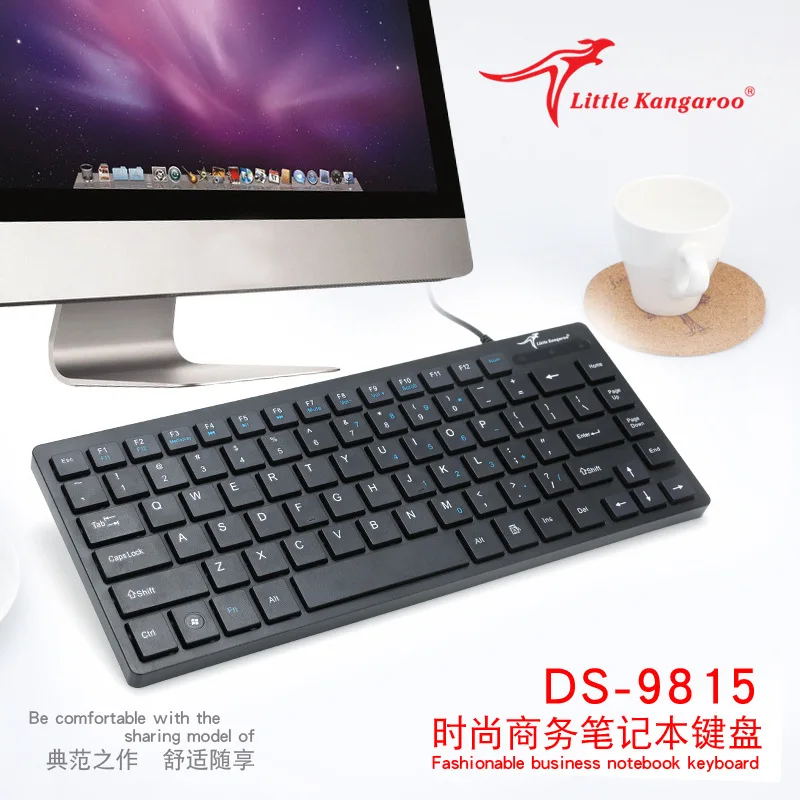 

Desktop Laptop Computer Wired Keyboard 88 Key USB Small Keyboard External Keyboard PS2 round Mouth Industrial Keyboard