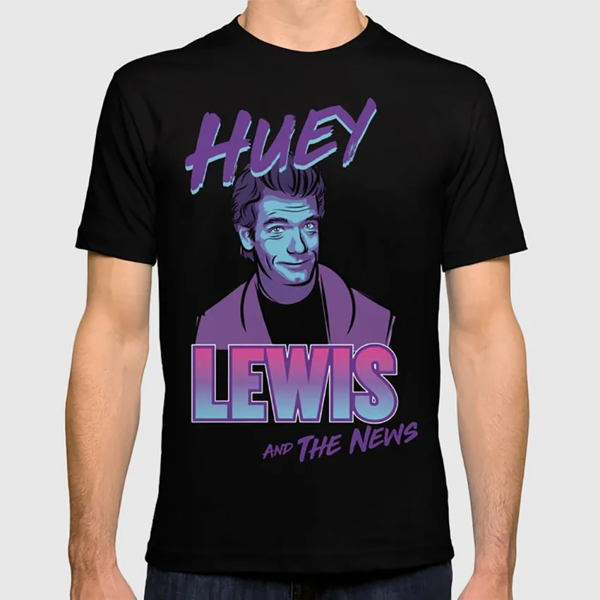 Huey Lewis& The News футболка 80s векторная музыка рок рубашка