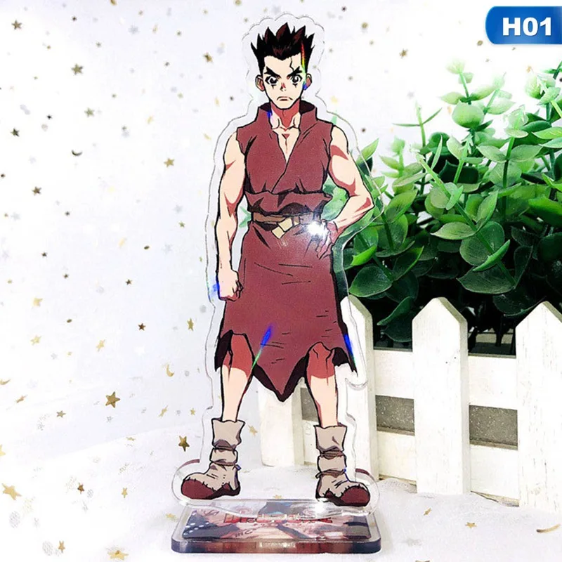Новая мода японского аниме доктор камень Senku Taiju Tsukasa Yuzuriha фигурка на акриловой подставке модель держатель пластины
