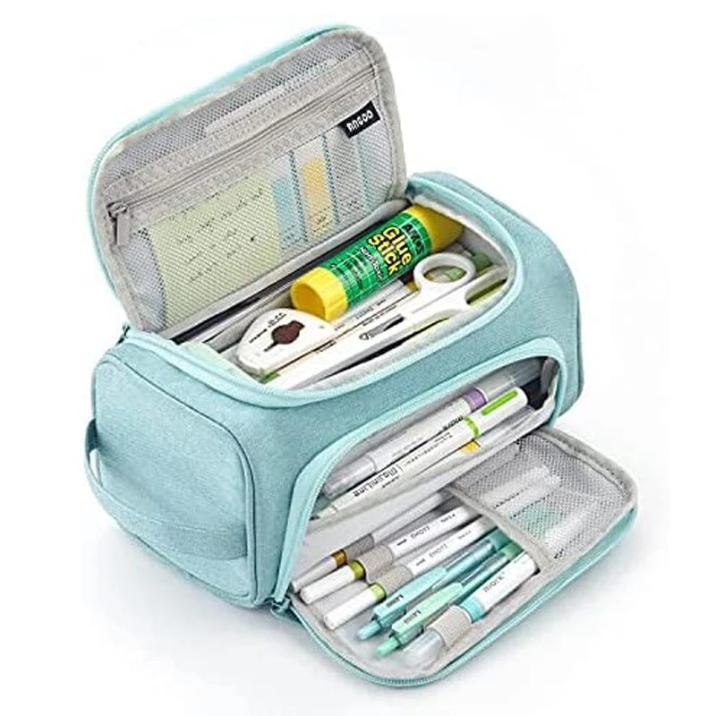 Estuche de lápices grande multifuncional, capacidad, caja de lápices, bolsa de almacenamiento para maestro escuela, estuche de lápices Kawaii| Estuches - AliExpress