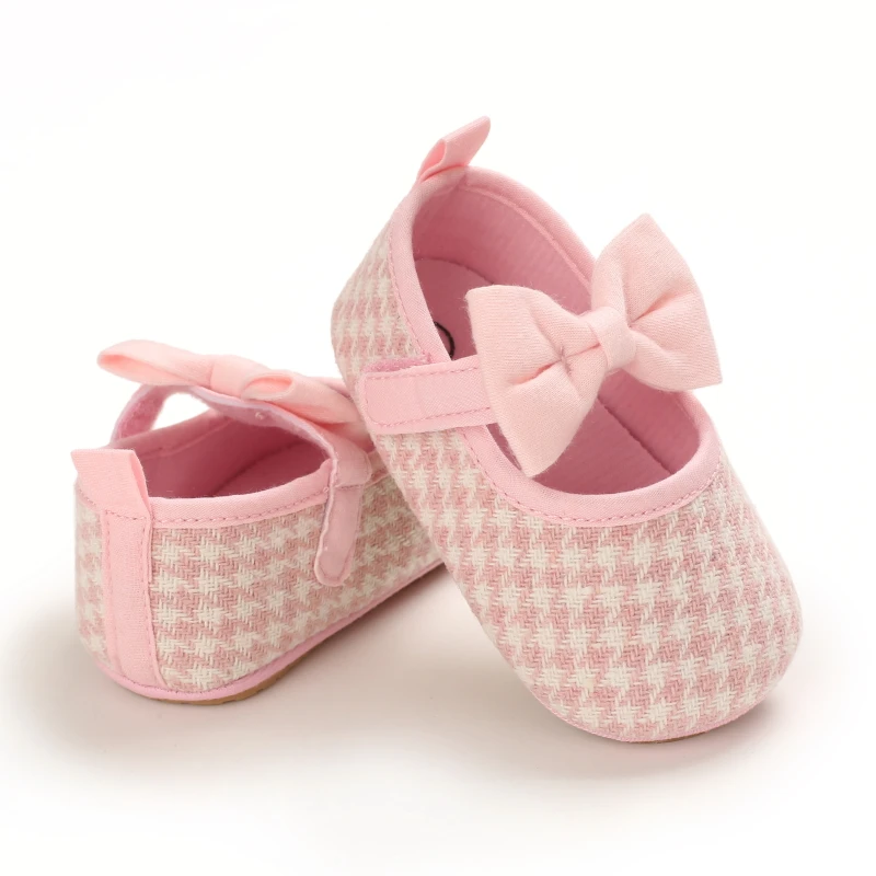 Infant Newborn Baby Girls Princess Non-Slip Floral Border Shoes Toddler Baby Soft PU Leather Prewalker Shoes Solid First Walkers
