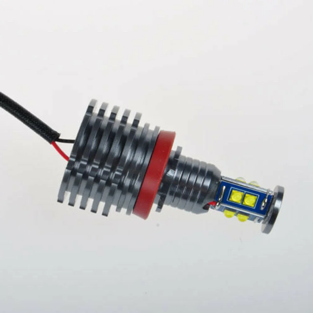 1 пара автомобиля H8 светодиодный Ангел глаз кольцо Светильник лампы HID Xenon для E82 E87 E90 E91 E92 E92 E93 E60 E61 E63 E64 F01 E70 E71 E89 80 Вт светильник