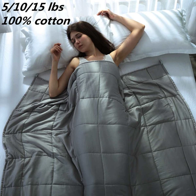 Coperta ponderata portatile coperte invernali per adulti decompressione  aiuti per il sonno pressione per dormire coperta invernale pesante cotone  grigio scuro - AliExpress