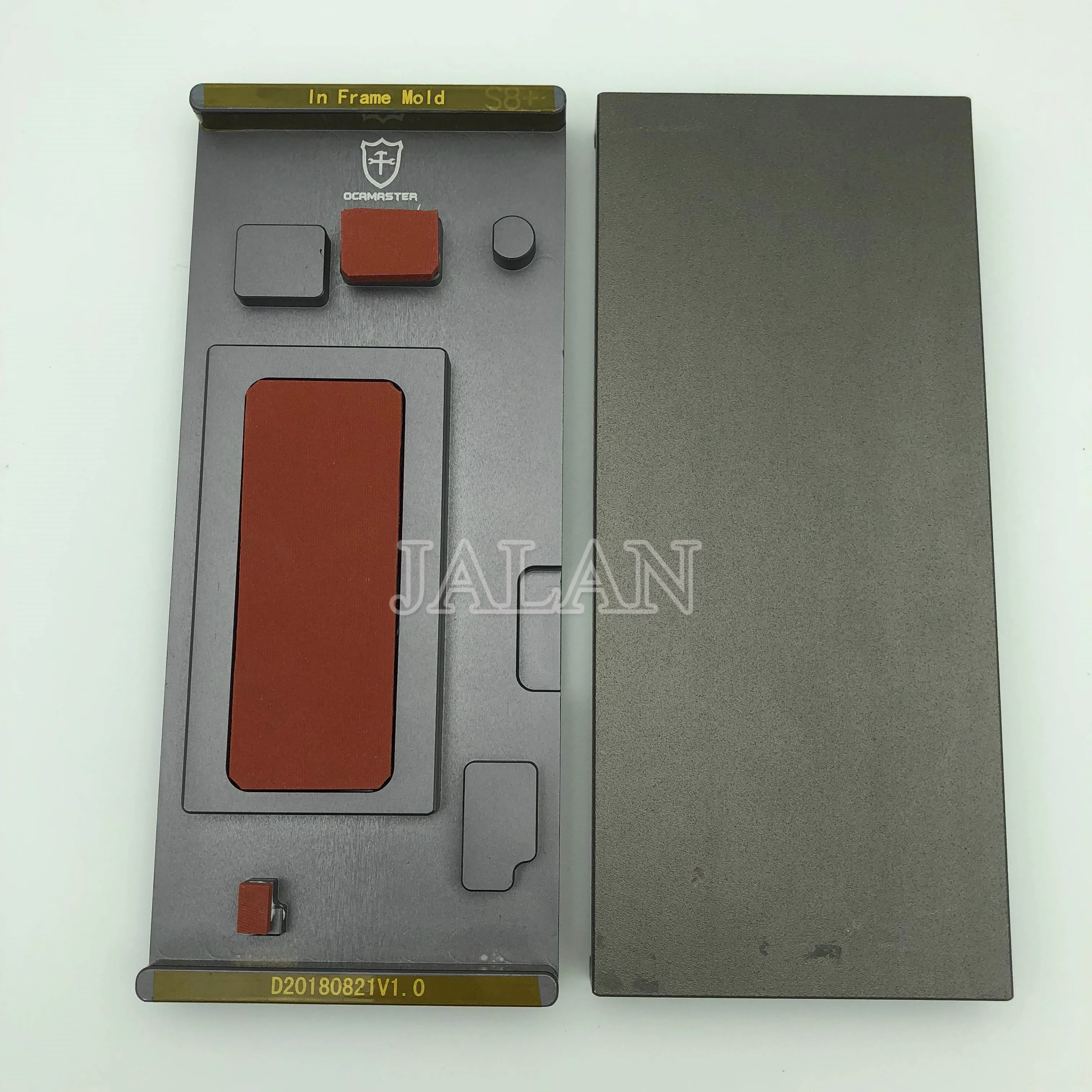 In frame mold for samsung s8 plus g955 digitizer LCD display with frame positioning glass laminating oca master mold