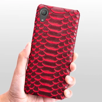 

Phone case for Sony Xperia XZ2 XZ1Xperia 5 XZ4 Cowhide Snake Print Half Bag For Sony XA XZ2 Premium XA2 ultra Z5 PLUS