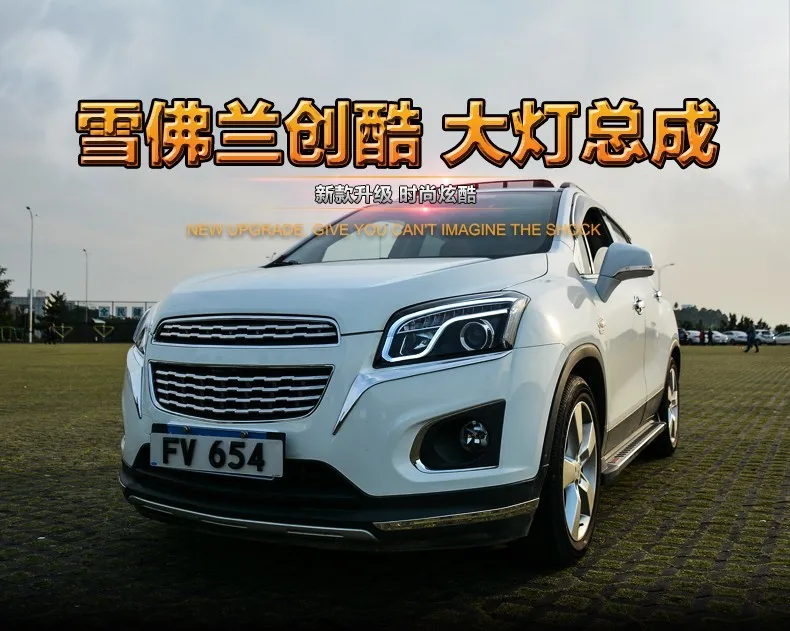 Автомобильный Стайлинг фар для Chevrolet трекер светодиодный фары Trax DRL Bi Xenon объектив Высокий Низкий луч парковка противотуманная фара