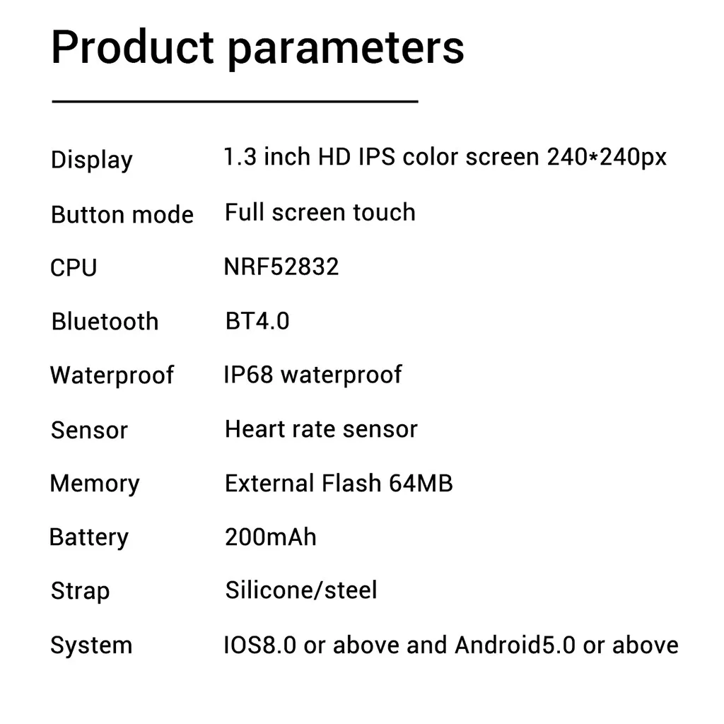 Для amazfit ремешок Bip Смарт часы Android iOS Спорт Фитнес калорий браслет носить Смарт часы для mi band 2 бар покупка