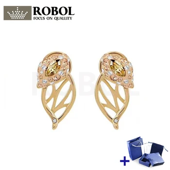 

High Quality Original SWA Earrings with Original Engraving GRACEFUL BLOOM STUD EARRINGS Women Luxury Jewelry Gift Free Shipping