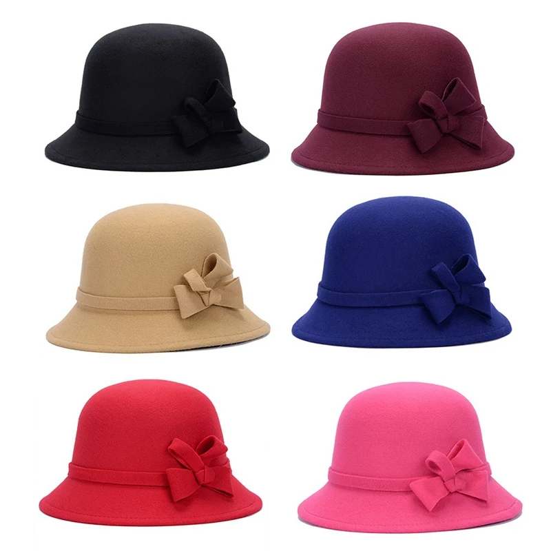 

2019 New Autumn And Winter Fashion Warm Hats Street Cold Wool Hats Retro Female Hat Tide