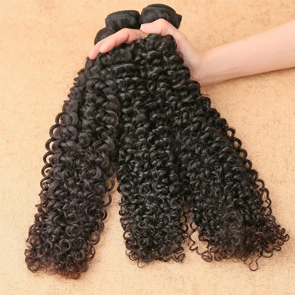 Wigirl 8-28 30 дюймовые малайзийские волосы, волнистые пряди, кудрявые человеческие волосы 3, 4 пряди, натуральный цвет, волосы remy для наращивания