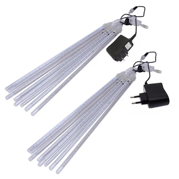 

50CM Meteor Rain LED Lamp 8 Tubes AC 220V Plastic CQC CE CCC Authentication European Union Plug Type Suitable Highway